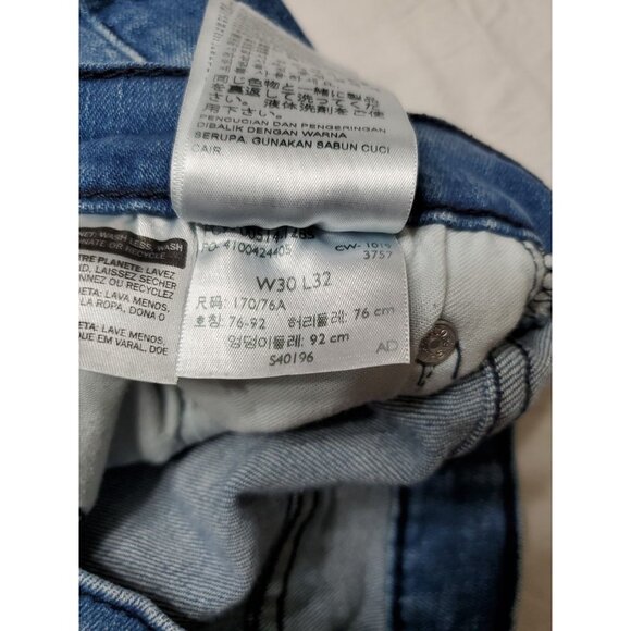 Levis 514 Straight Leg Jeans Men's 30x32 Medium Wash Blue Denim Vintage Stretch - Picture 9 of 10